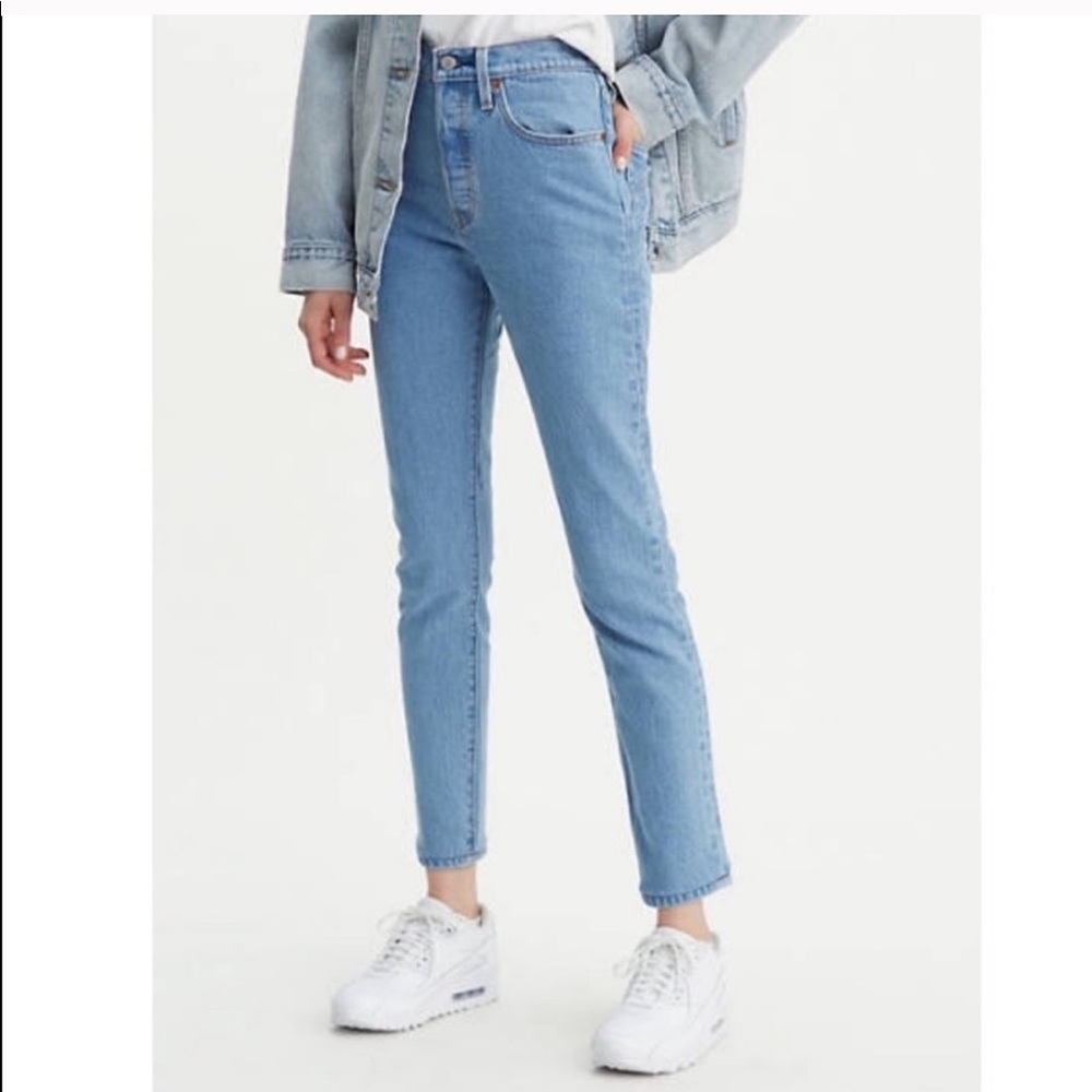 LEVI’S 501 HIGH RISE SKINNY BUTTON FRONT jeans NEW